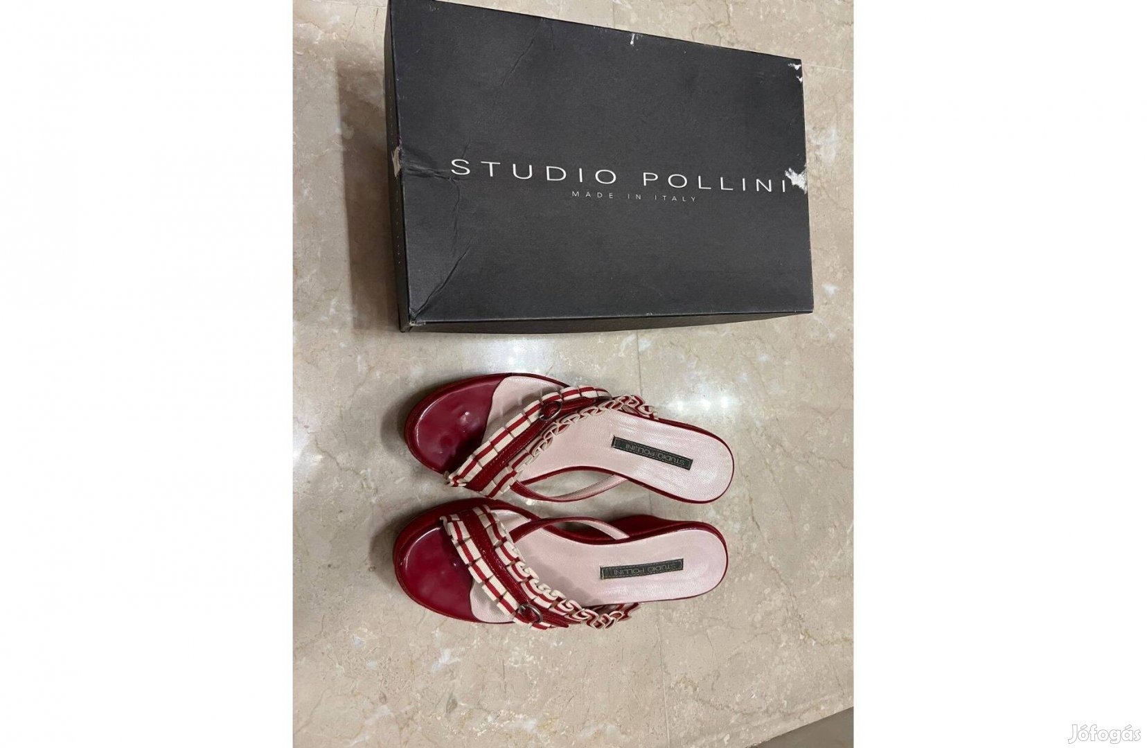 Studio Pollini bőr, velúr papucs eladó