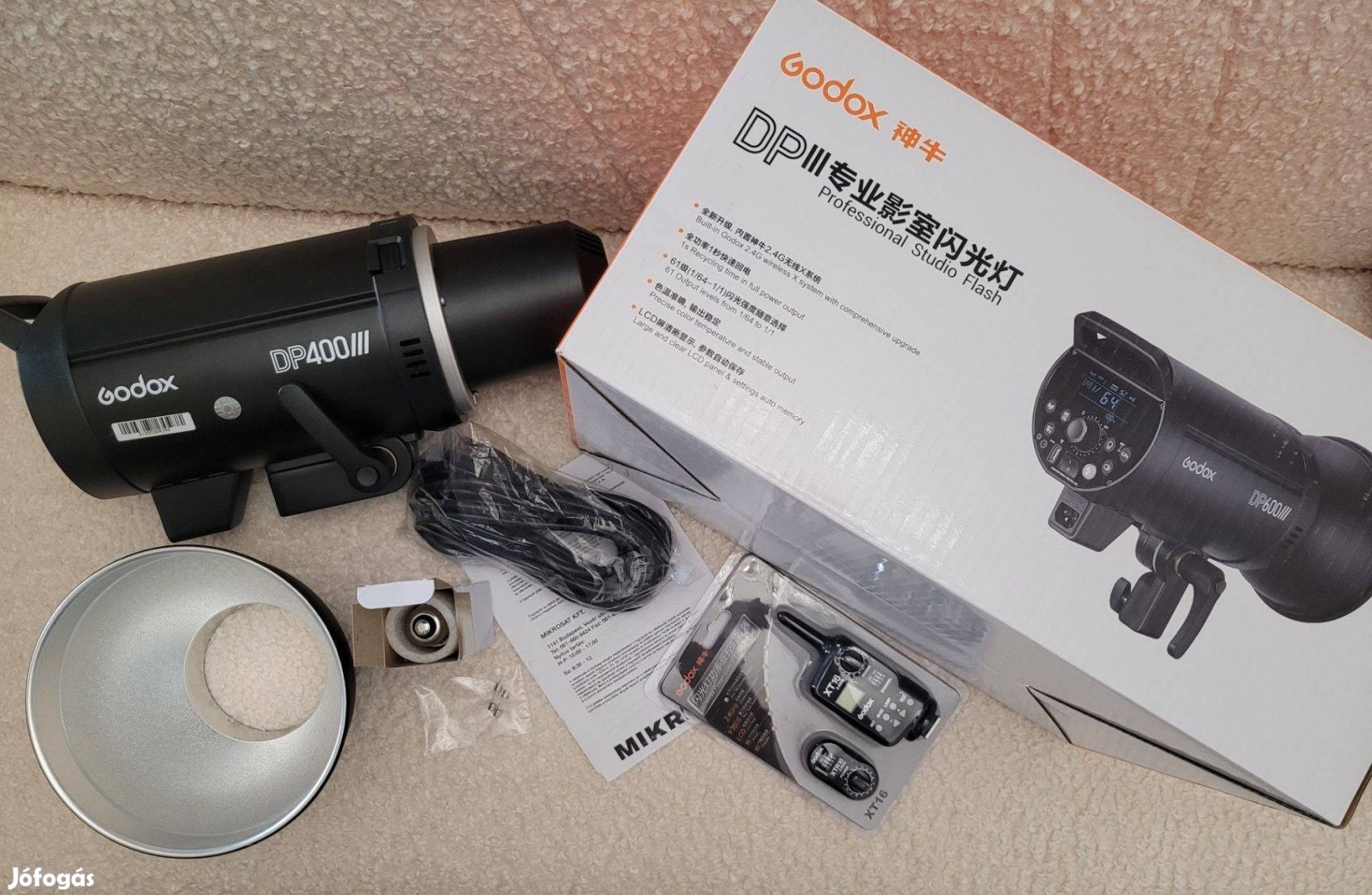 Stúdióvaku Godox DP400 III vakukioldóval Sosem használt
