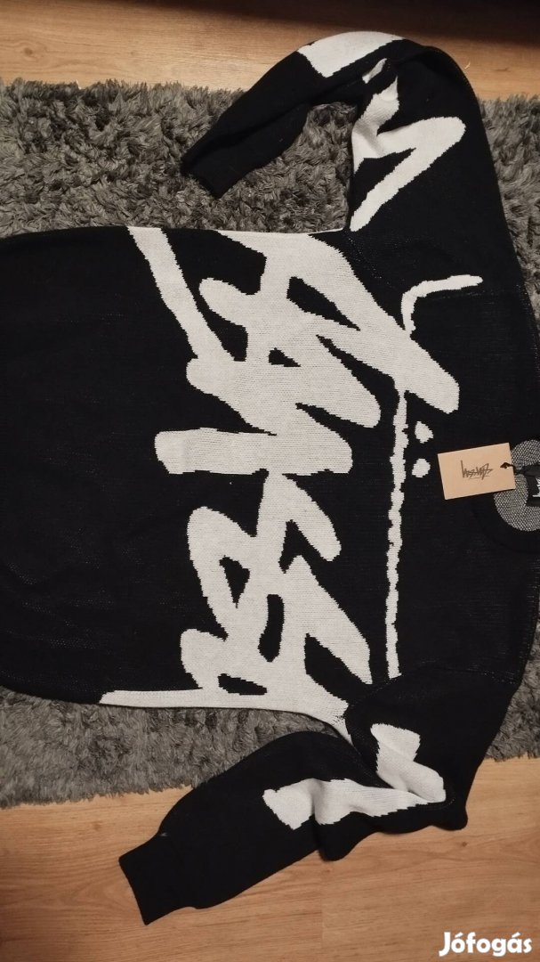 Stüssy kötött pulóver L-es