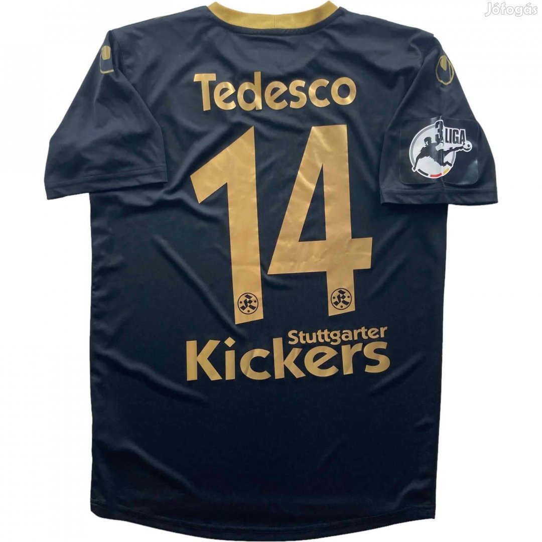 Stuttgarter Kickers 2014-15 Uhlsport vendég Tedesco foci mez S-es