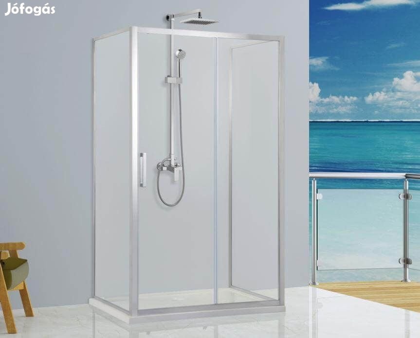 Stuxi Delhi 120x80 falsíkra szerelhető 3 oldalú tolóajtós