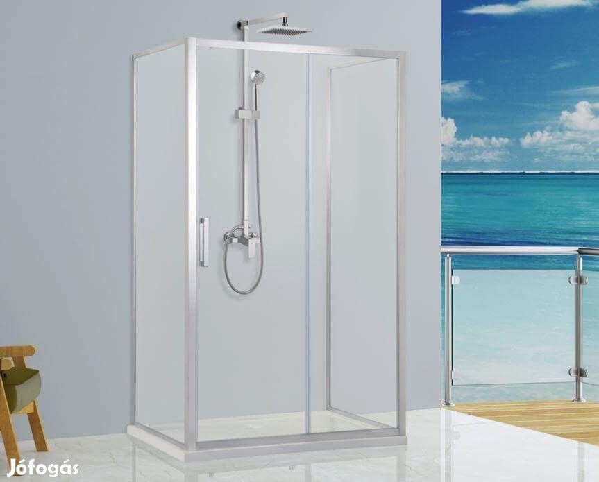 Stuxi Delhi 140x90 falsíkra szerelhető 3 oldalú tolóajtós