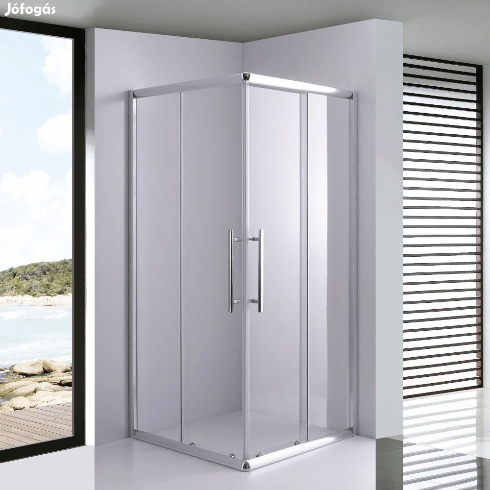 Stuxi Nizza 80x80 cm szögletes két tolóajtós zuhanykabin 6