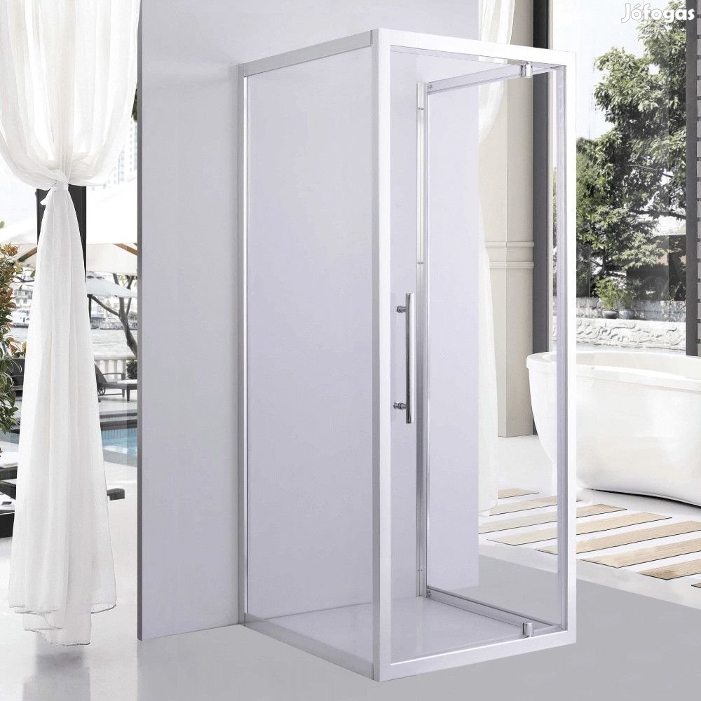 Stuxi Torino 90x100 falsíkra szerelhető 3 oldalú nyílóajtós