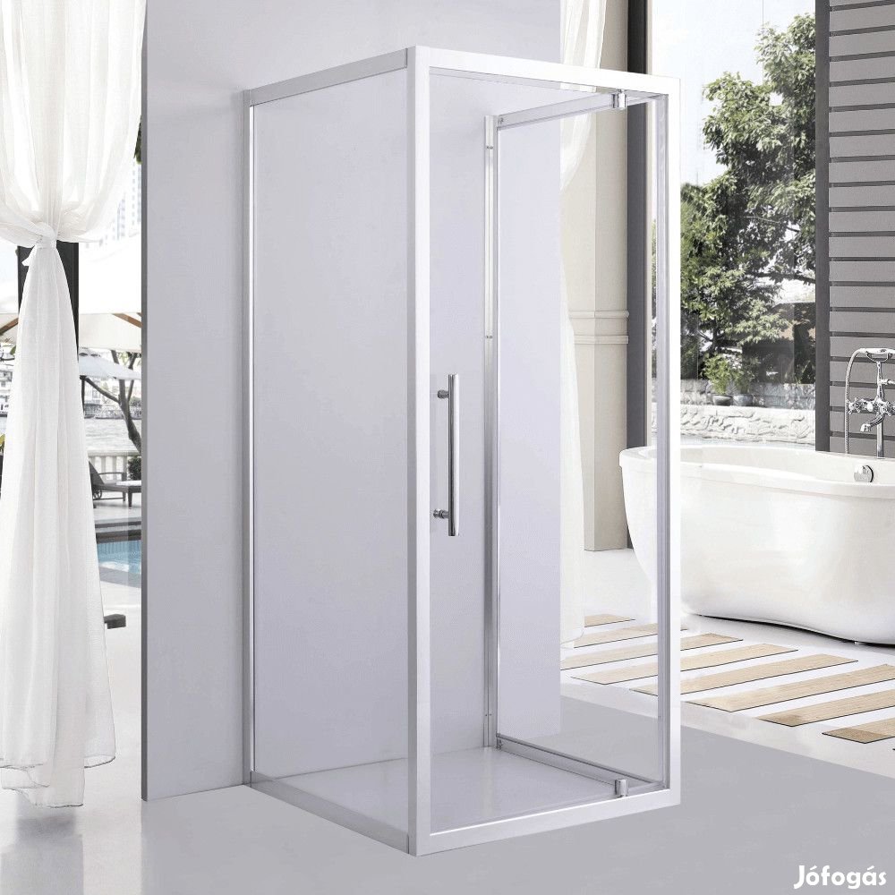 Stuxi Torino 90x90 falsíkra szerelhető 3 oldalú nyílóajtós