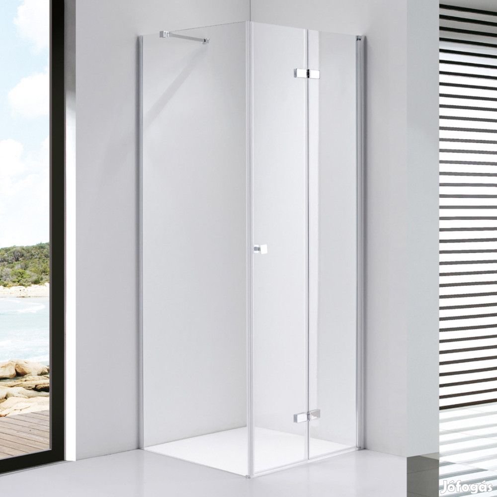 Stuxi Verona 80x80 cm szögletes csuklóajtós zuhanykabin, 6