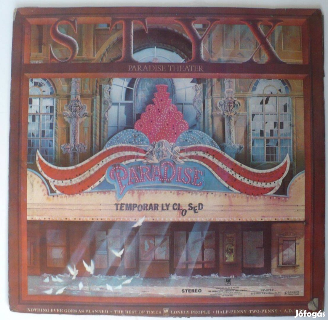 Styx: Paradise Theater (indiai nyomású hanglemez)