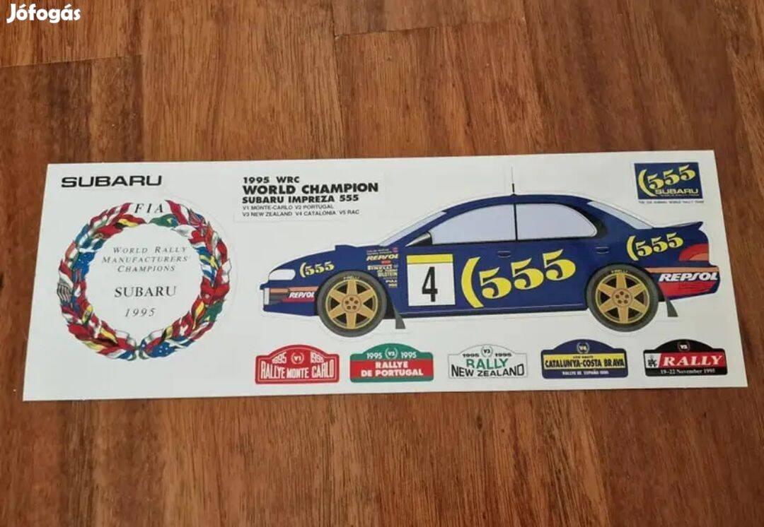 Subaru Impreza 555 1995 WRC World Champion Gyári Matrica Készlet