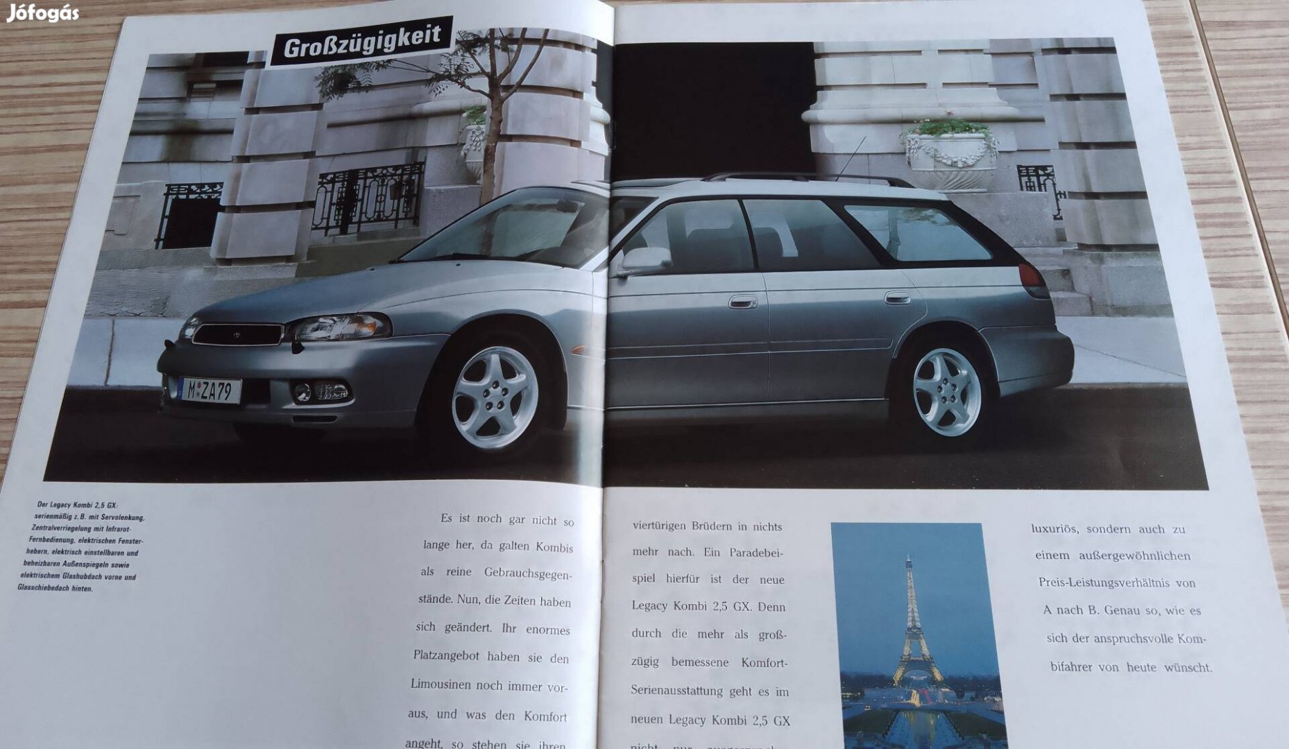 Subaru Legacy Gx (1997) prospektus, katalógus.