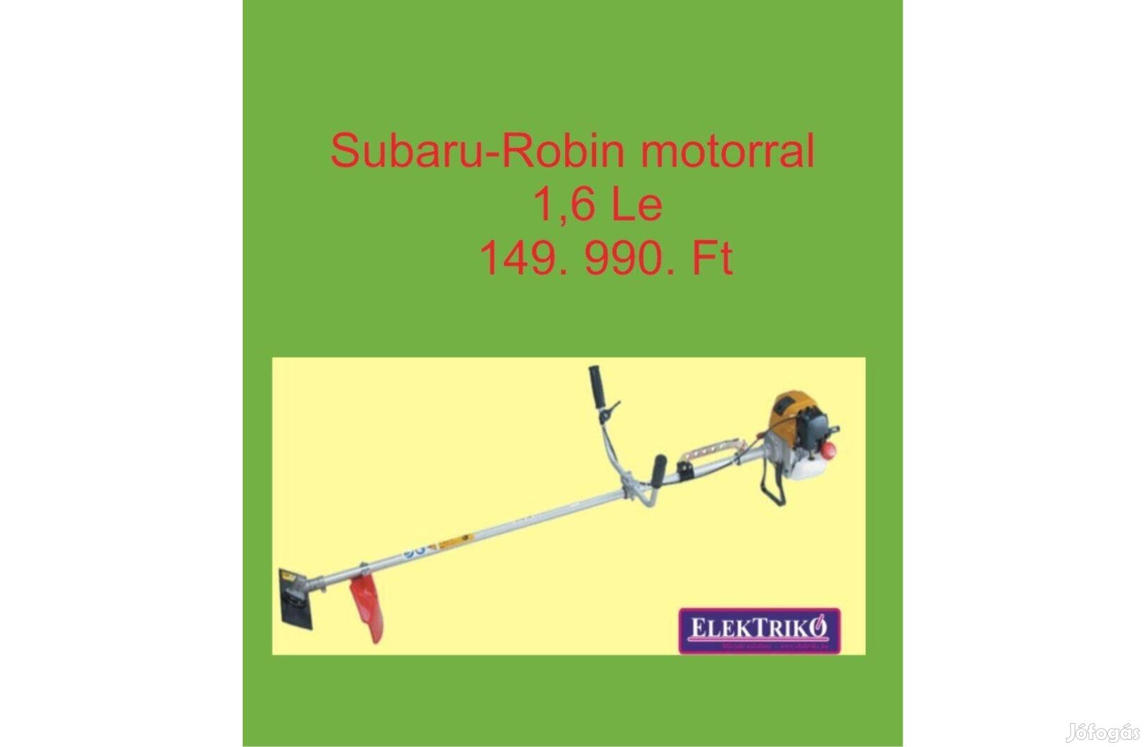 Subaru-Robin benzin motoros fűkasza, vágófejjel, damilfejjel