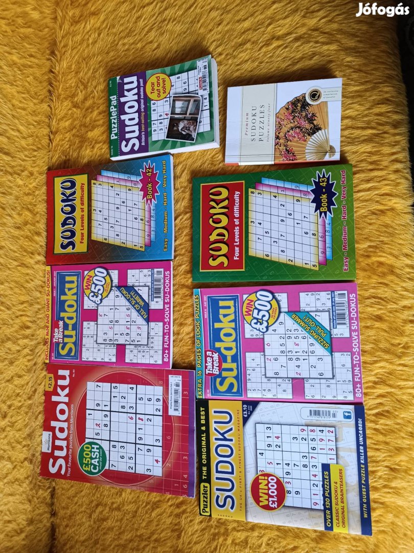 Sudoku rejtvények eladóak