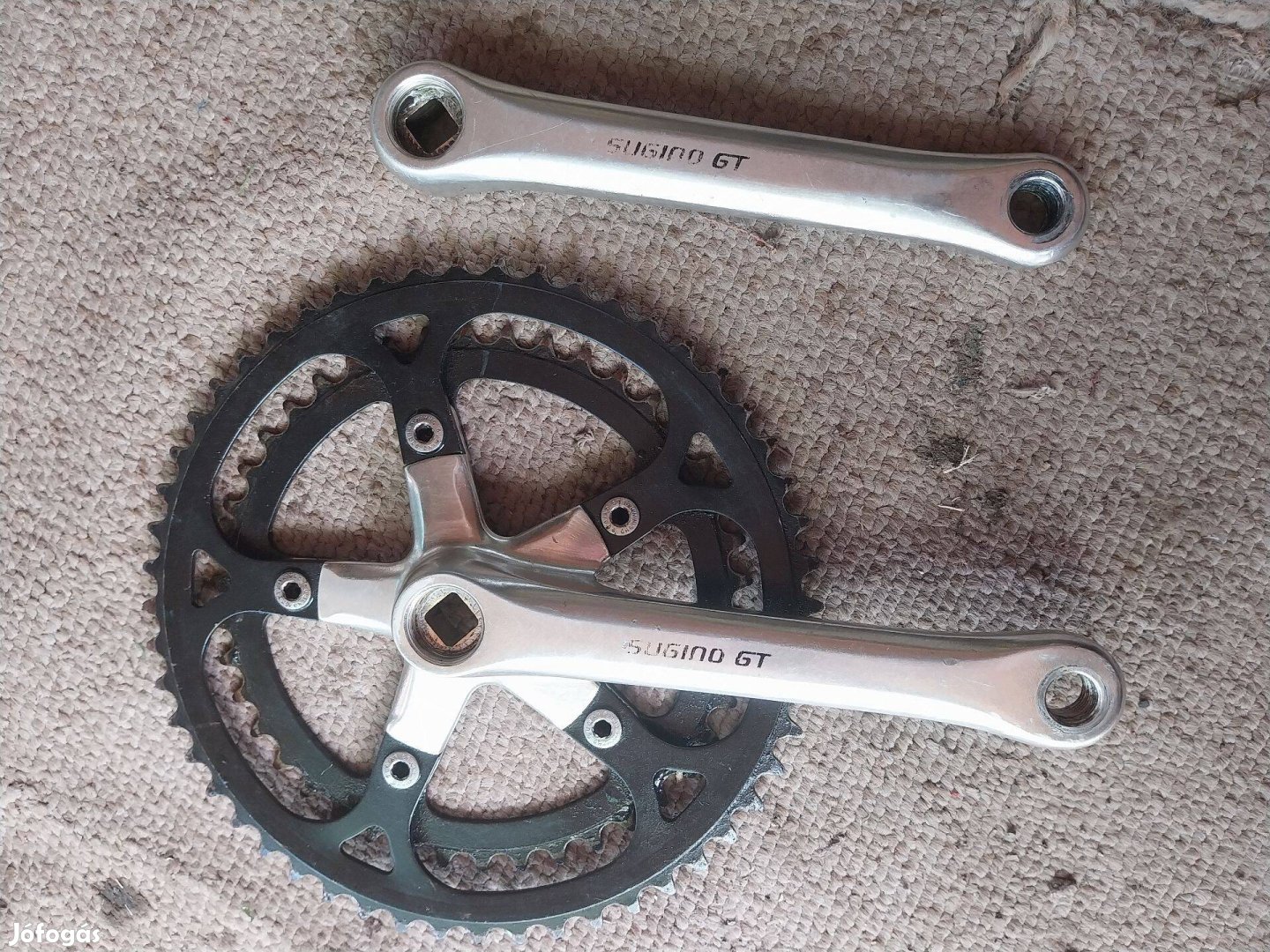 Sugino GT országúti verseny kerékpár hajtás hajtómű 52/44 170mm
