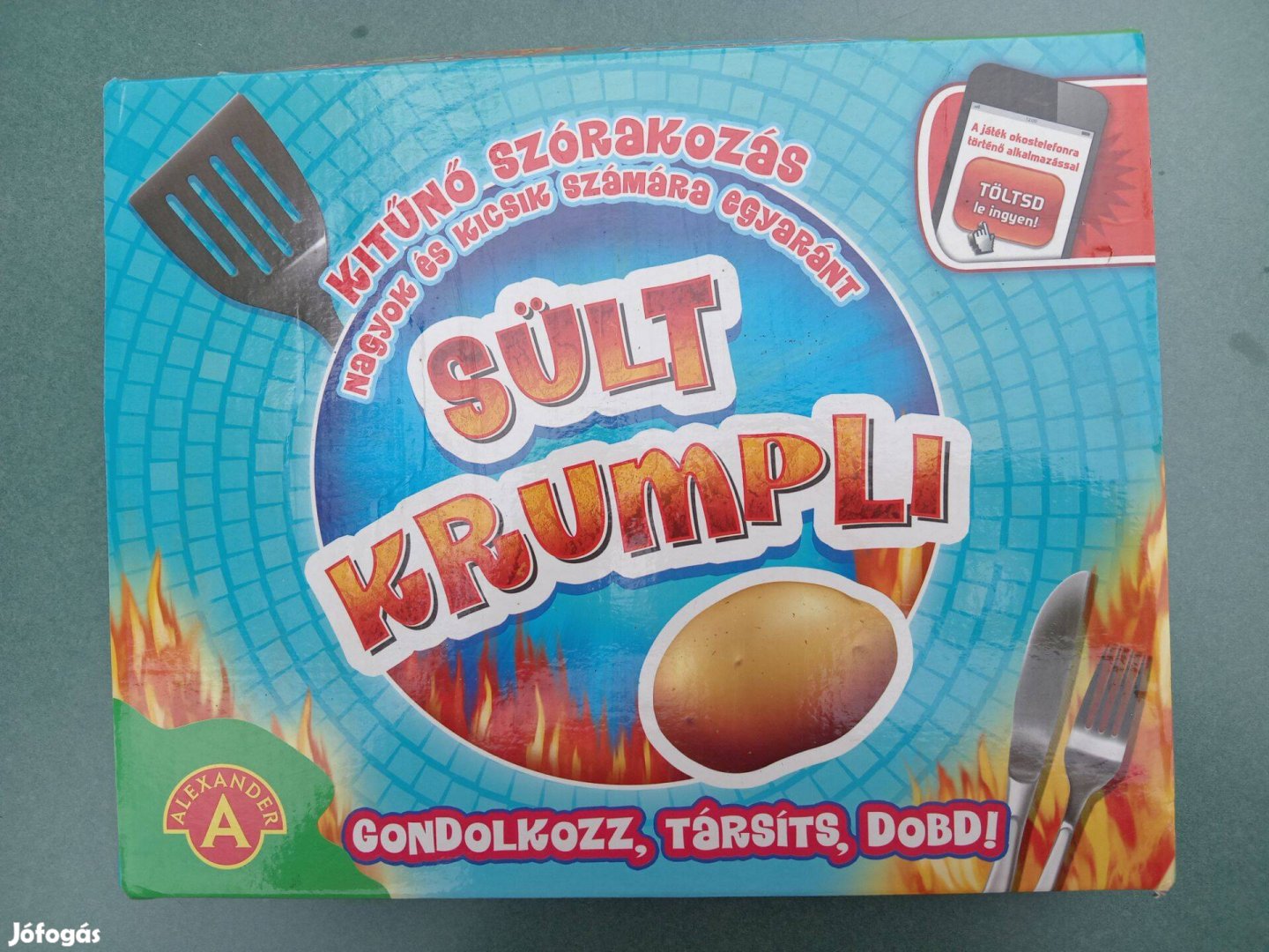 Sült krumpli társasjáték Gondolkozz, társíts, dobd!