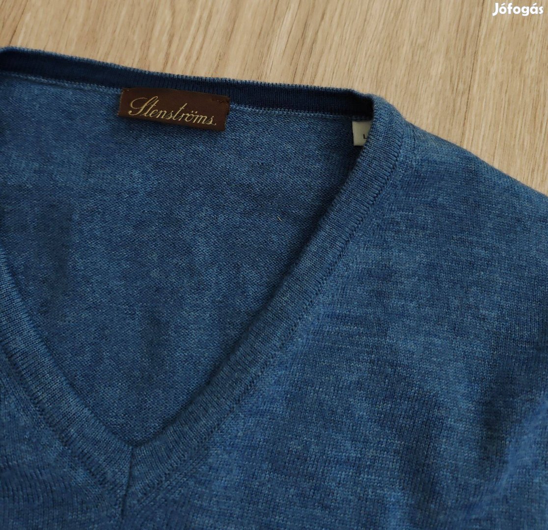 Sundström Merino gyapju finomkötött minőségi pulóver L