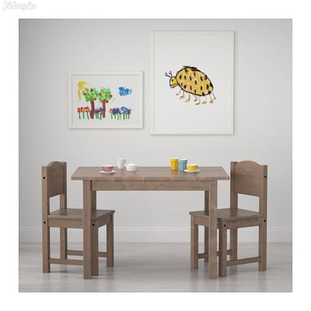 Sundvik gyerek asztal és 2 db szék Ikea