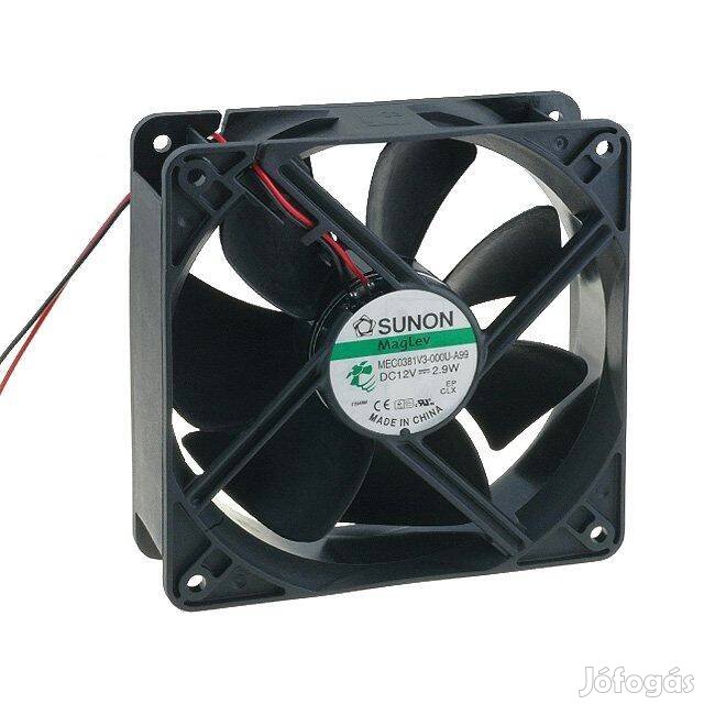 Sunon Ventilátor 120mm - 37dB - 158m3/h - DC 12V ()