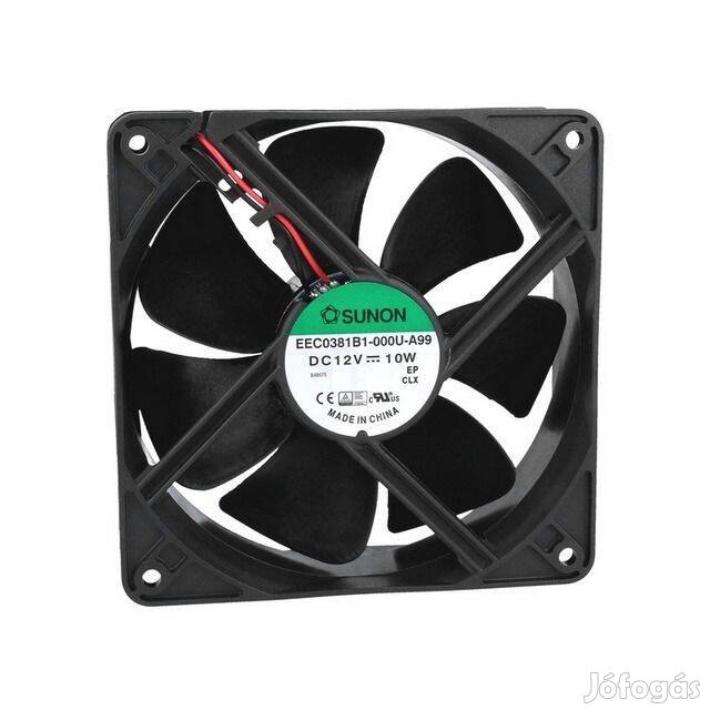 Sunon Ventilátor 120mm - 48dB - 234m3/h - DC 12V _