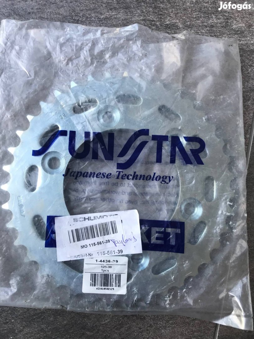 Sunstar 4436 39 fogas hátsó lánckerék