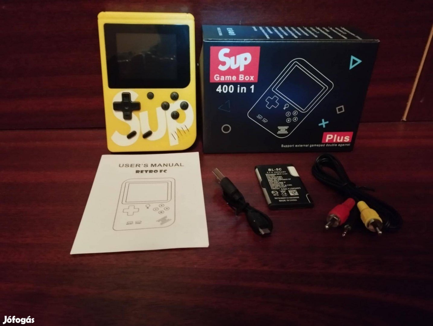 Sup Game Box Retro Játékkonzol Sárga színű