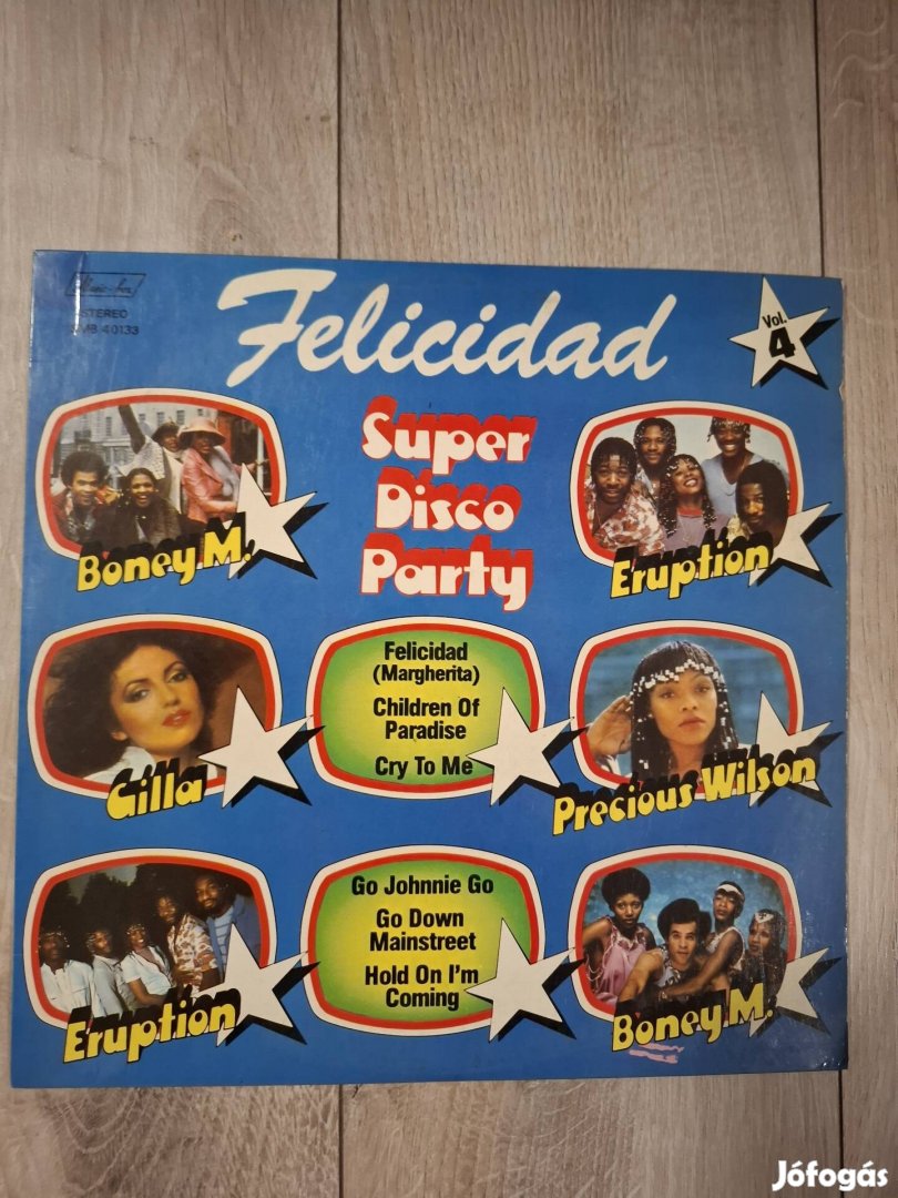 Super Disco Party 4. bakelit lemez