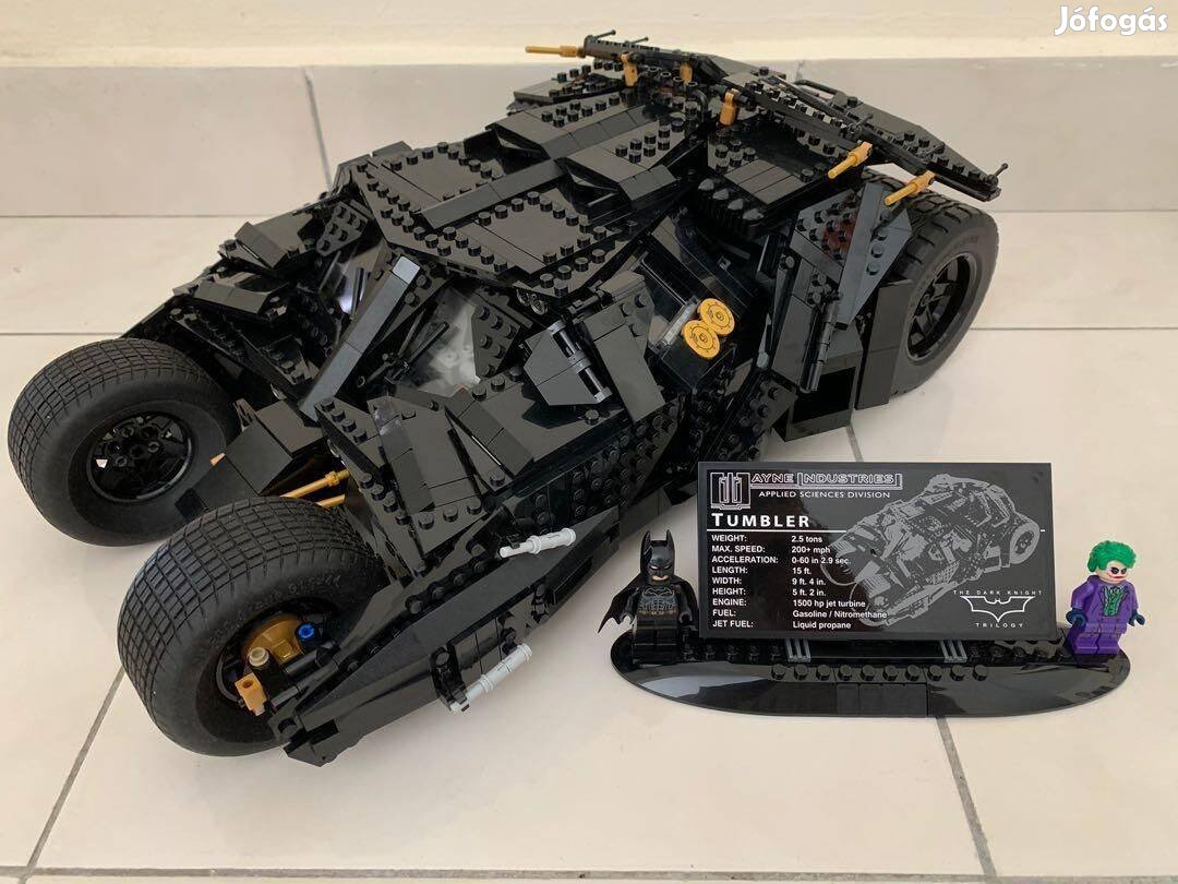 Super Heroes Tumbler 76023 76240 Batmobil 1869db legi Új