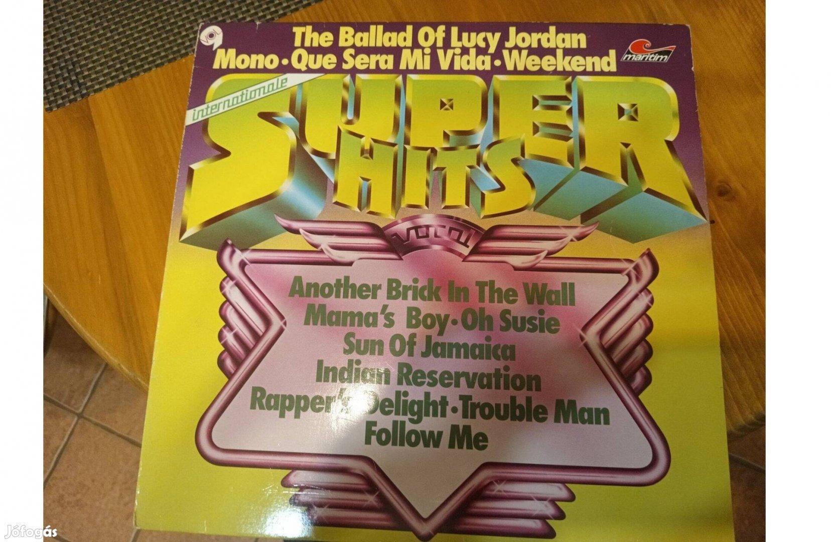 Super Hits bakelit hanglemez eladó