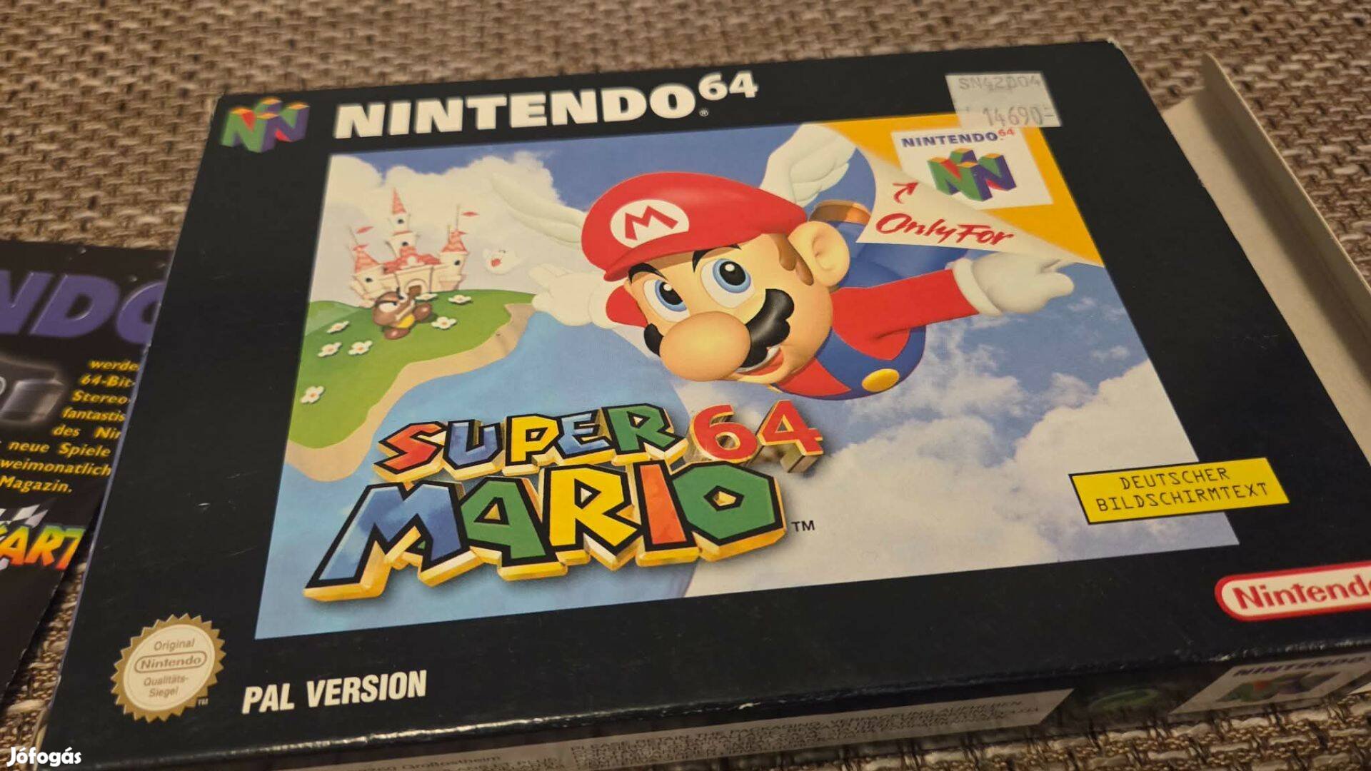 Super Mario 64 Nintendo 64 dobozos, szép állapot