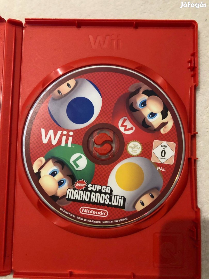 Super Mario Bros Nintendo Wii játék, borító nélkül