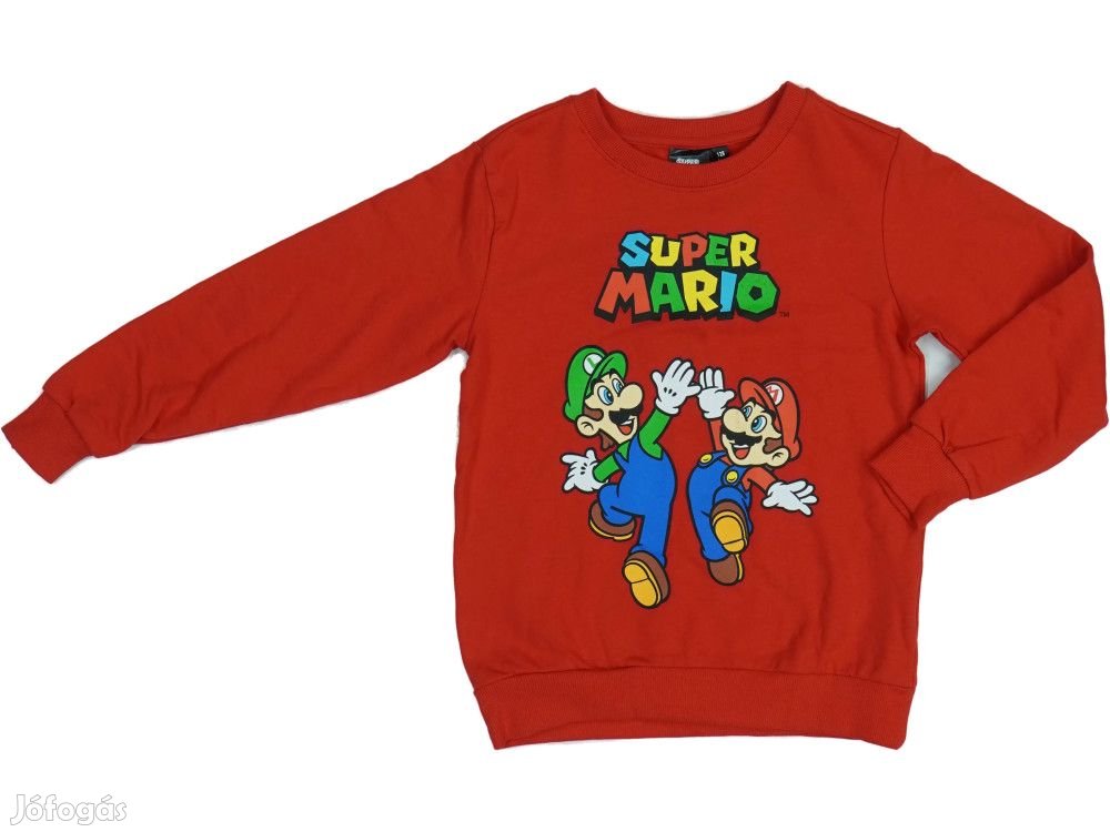 Super Mario Új (címkés) Fiú Pulóver (Méret: 116)