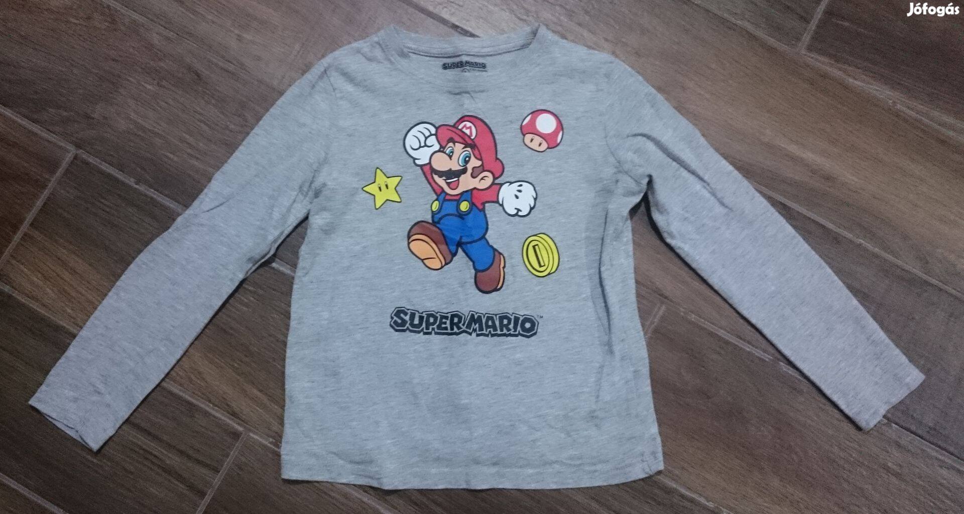 Super Mario gyerek hosszú ujjú póló 8 - évesnek