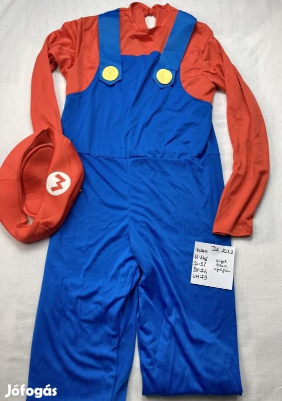 Super Mario jelmez, felnőtt jelmez DK1033