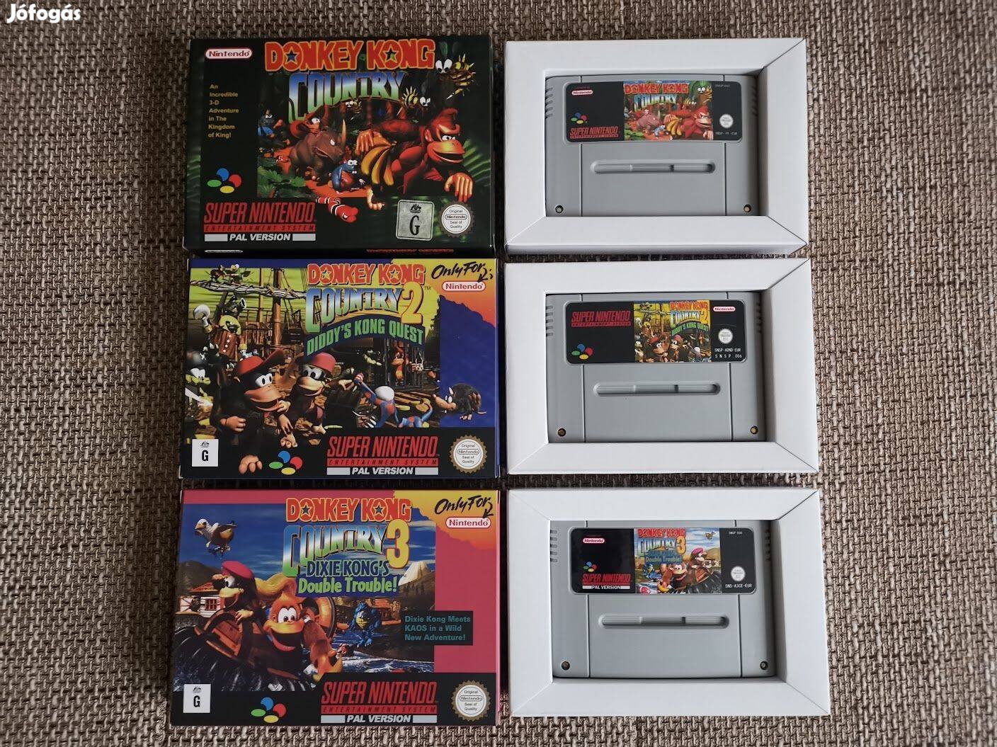 Super Nintendo Donkey Kong Country csomag PAL SNES