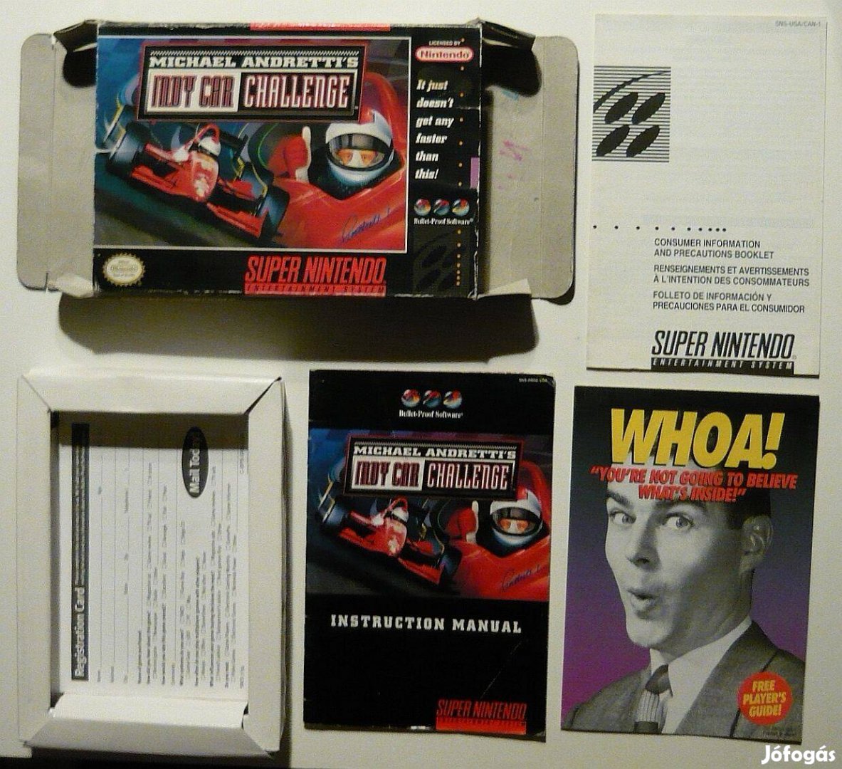 Super Nintendo Game dobozok (Mody Car Challenge, Street Fighter II.)