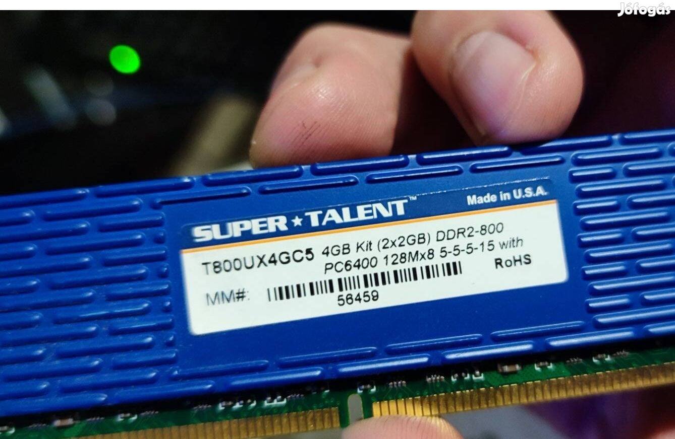 Super talent DDR2 USA memória