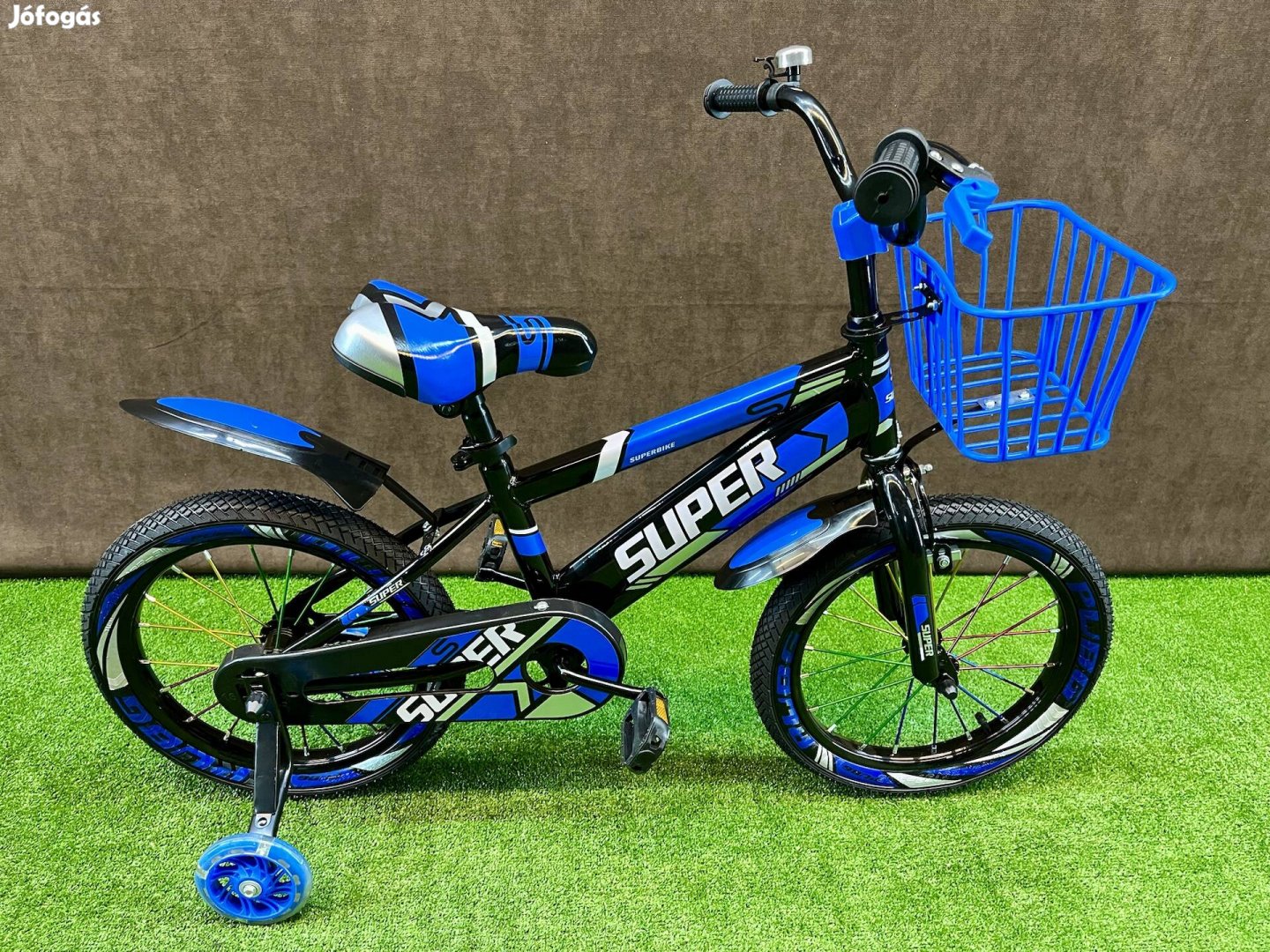 Superbike Gyermek Kerékpár! Teljesen Új! Oldalkerekek! 16"-os!