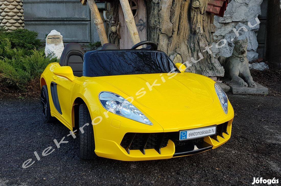 Supercar 24V sárga óriás elektromos kisautó / max.terhelhetőség: 100kg