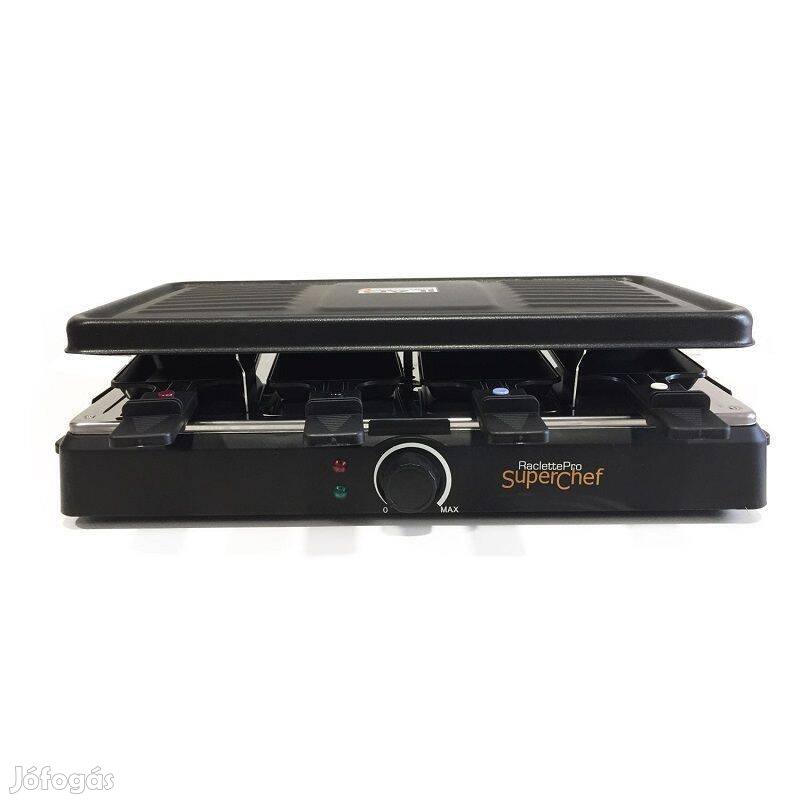 Superchef RC200 elektromos raclette grillsütő, 8 személyes