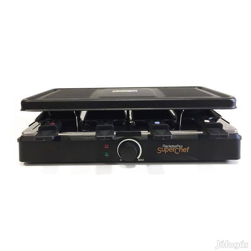 Superchef RC200 elektromos raclette grillsütő, 8 személyes