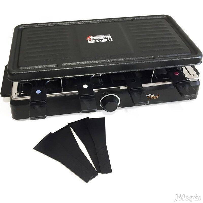 Superchef RC200 elektromos raclette grillsütő, 8 személyes, 1300W
