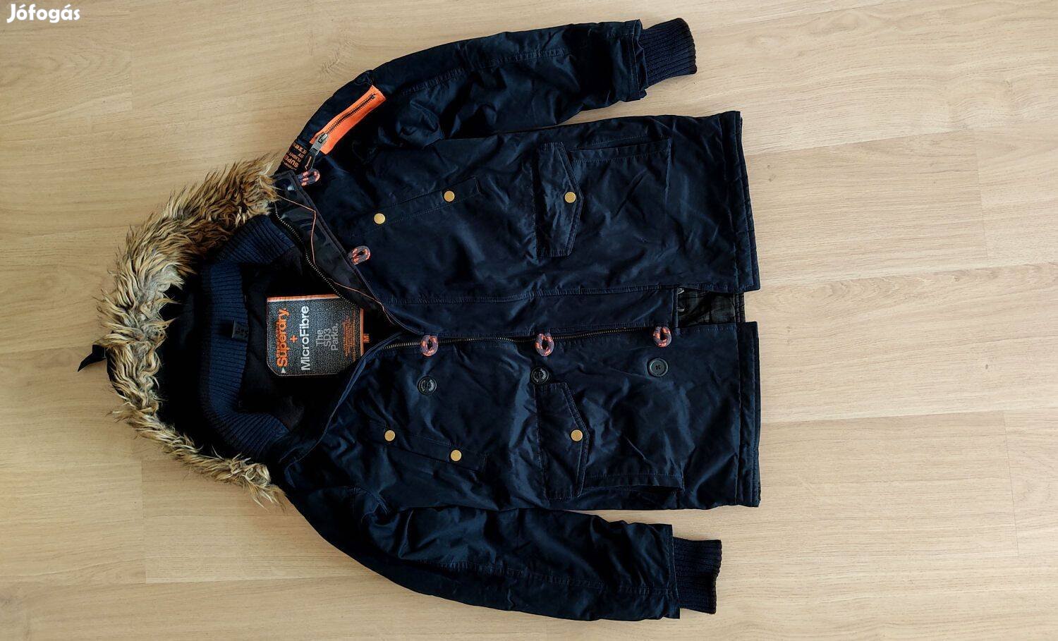 Superdry Microfibre SD3 férfi parka kabát M-es méretben