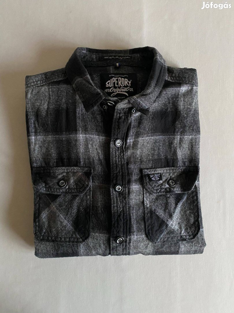 Superdry férfi hosszú ujjú flanel ing M L-es