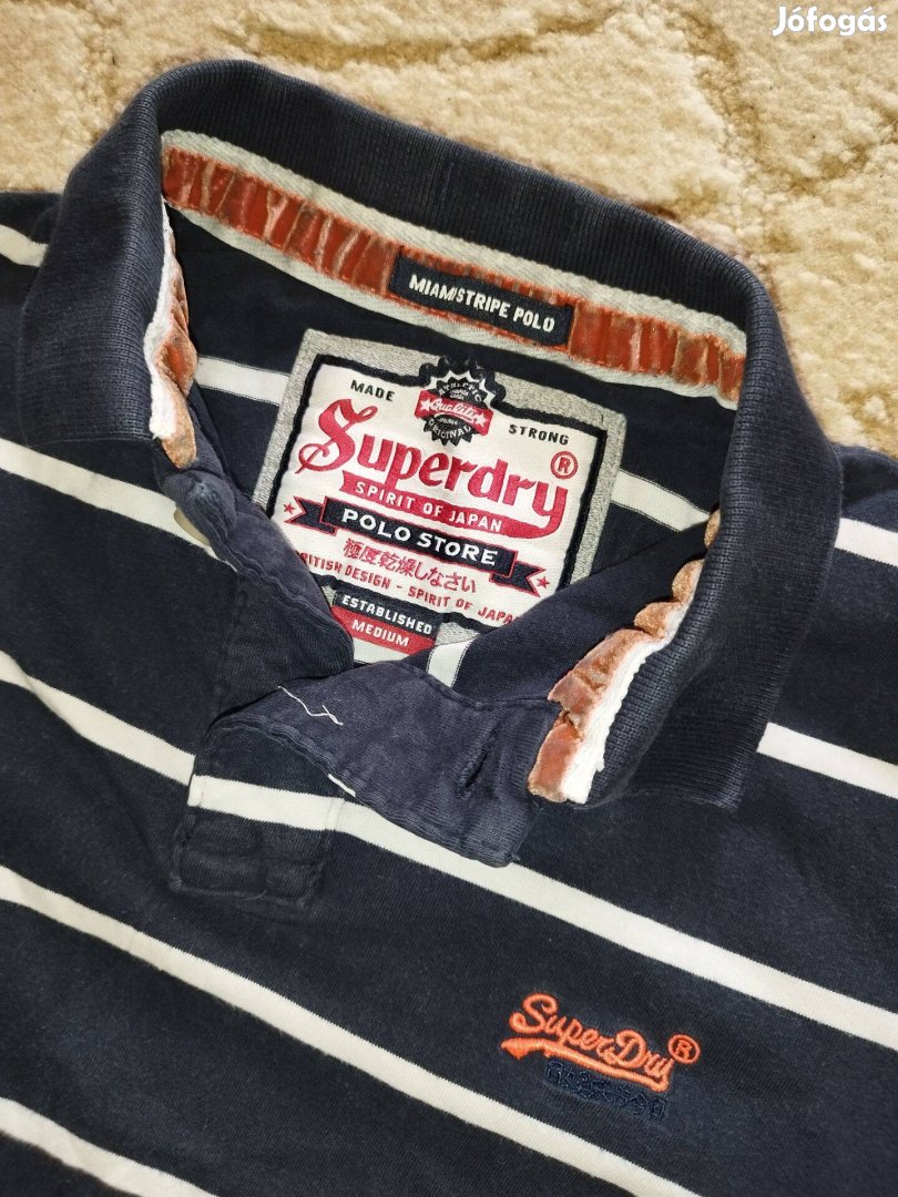 Superdry galléros póló M méretben