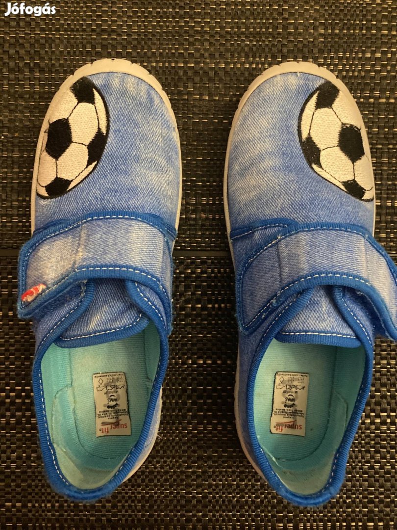 Superfit fiú kék focis benti cipő váltócipő 31 31-es!