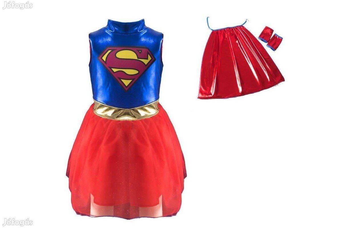 Supergirl jelmezruha palásttal, csuklórátéttel (XL)