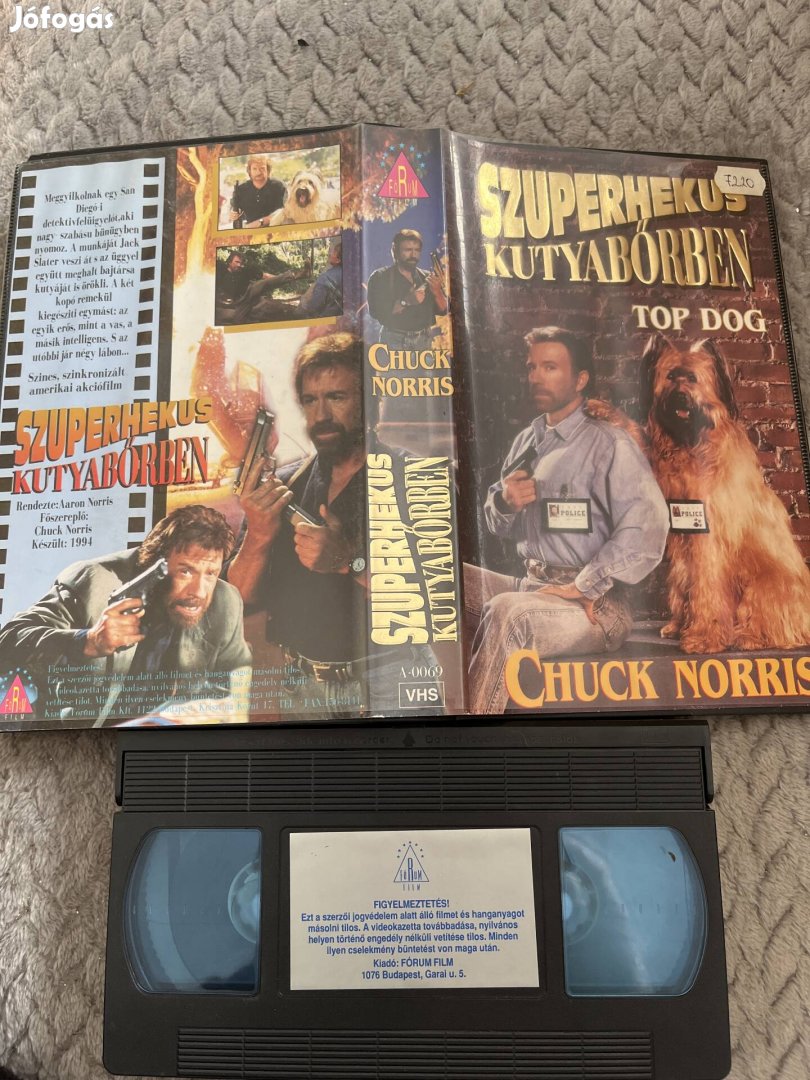 Superhekus kutyabőrben Norris vhs nagytok