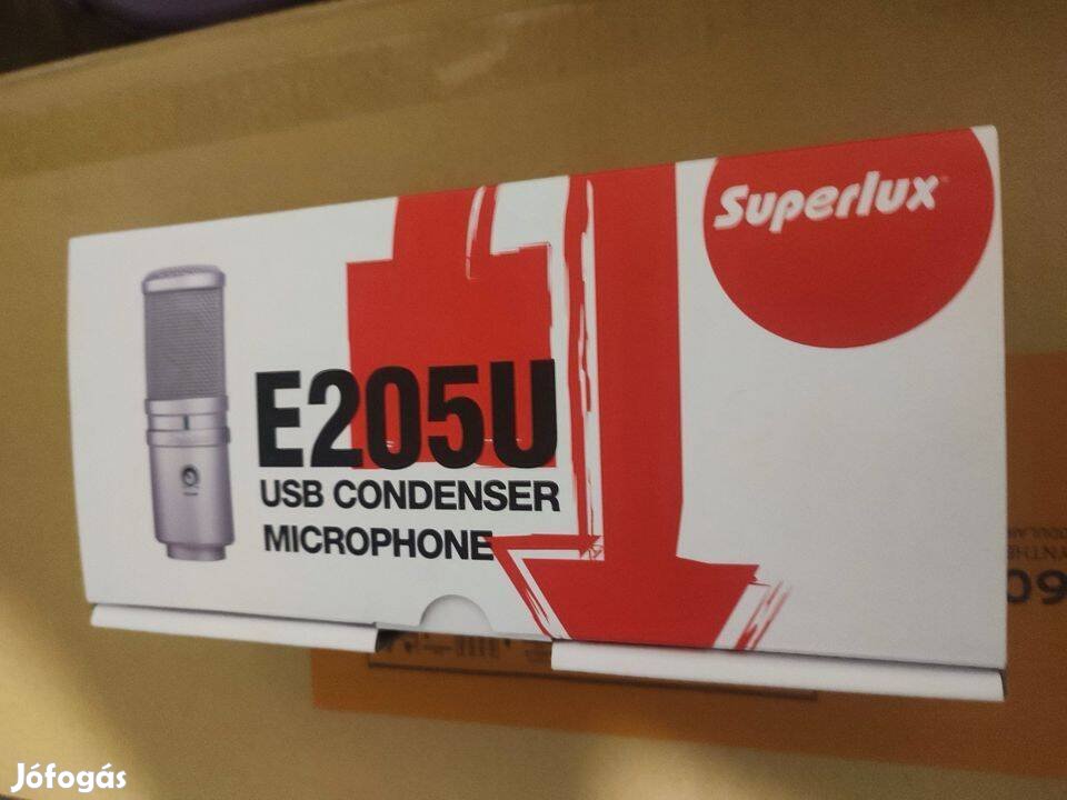 Superlux E205U USB kondenzátor mikrofon csere is