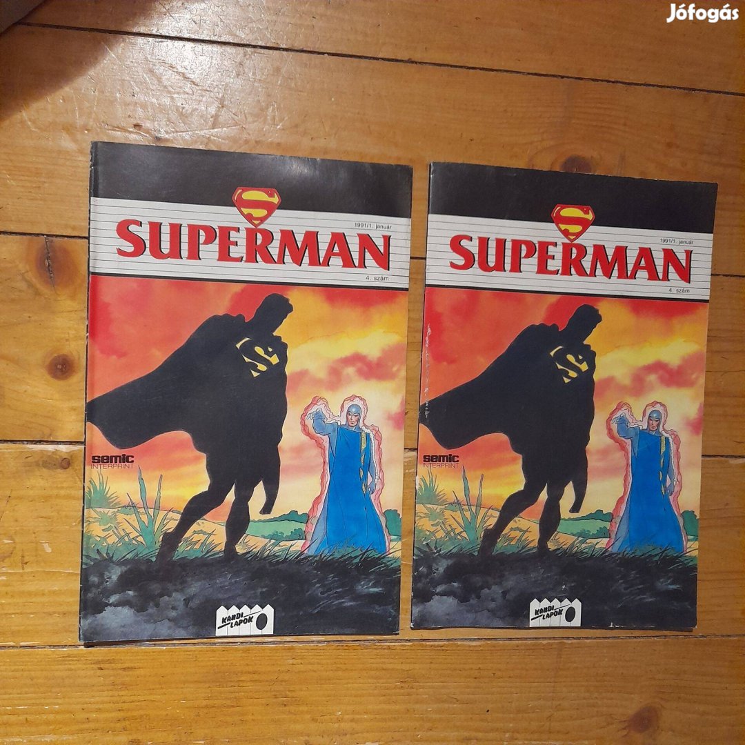 Superman 4. szám Semic 1991/1 képregény, darabjuk 2000.-