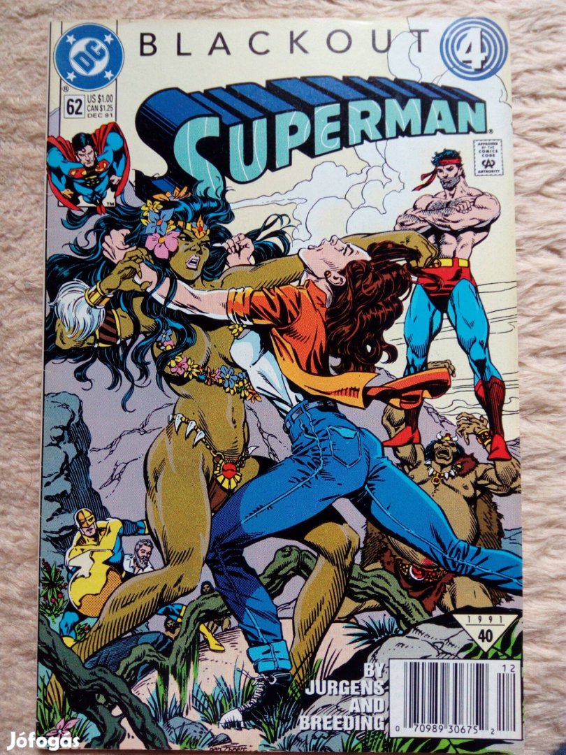 Superman (1987-es sorozat) amerikai DC képregény 62. száma eladó!