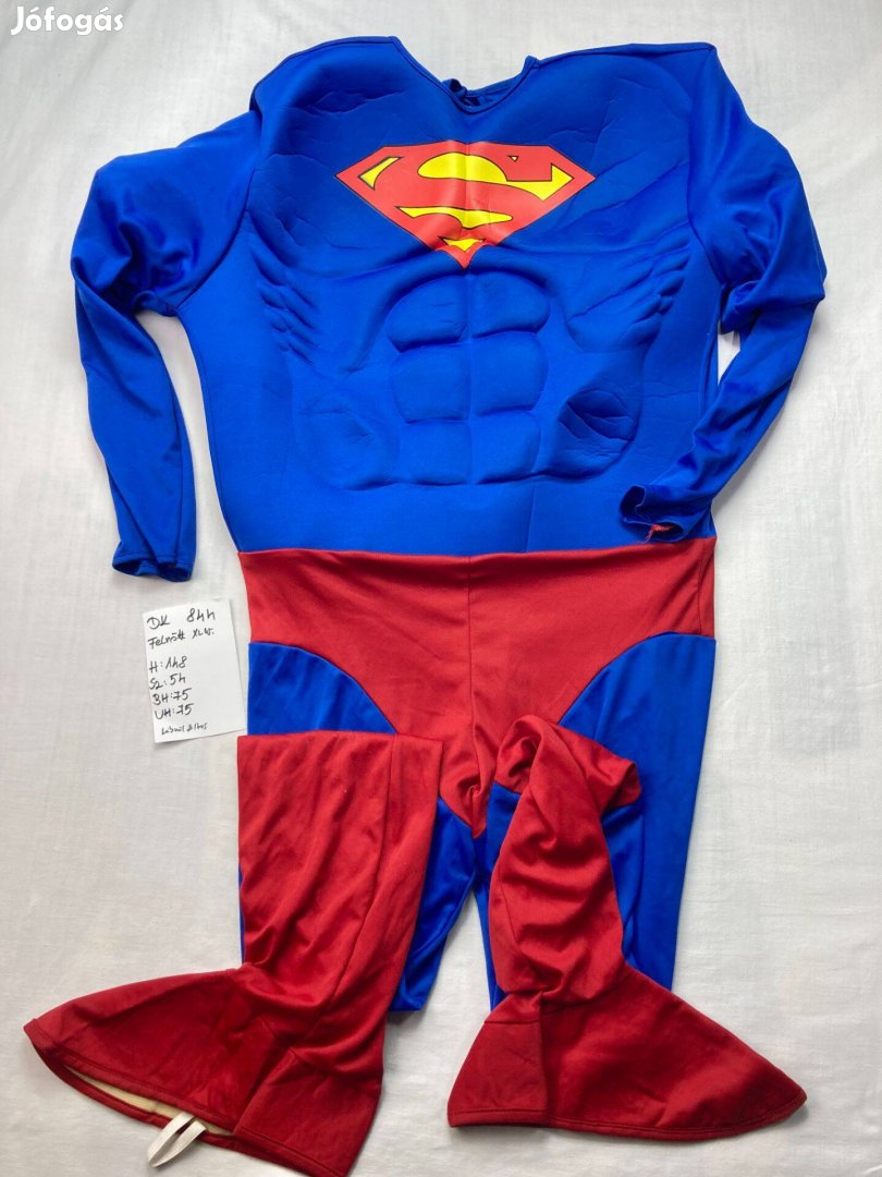 Superman jelmez, Szupermen jelmez, szuperhős, felnőtt jelmez DK844