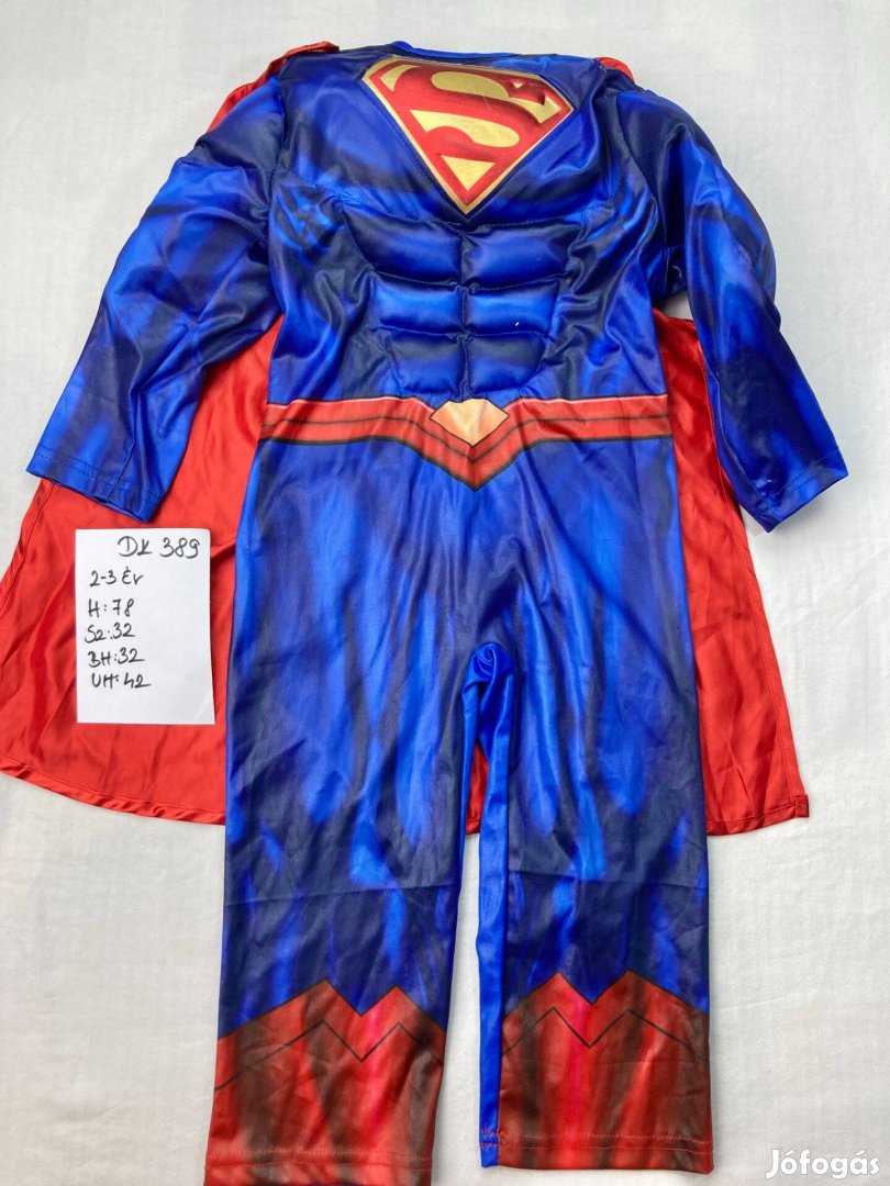 Superman jelmez, Szupermen jelmez, szuperhős jelmez 2-3 év DK389